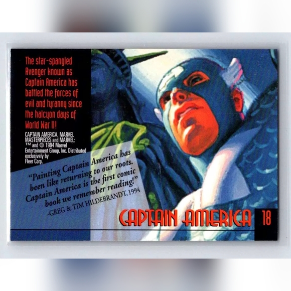 Captain America Trading Card🦸 Marvel Universe 🔥 - Picture 2 of 2